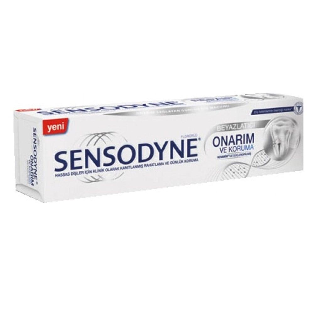 Sensodyne Sensitive Teeth Whitening Toothpaste with NOVAM_N - Repair &amp; Protect, 2.54 fl oz