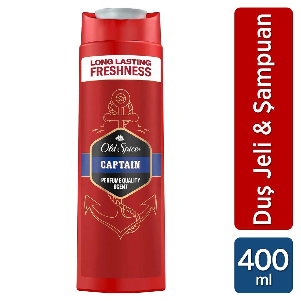Old Spice Captain Men Shower Gel &amp; Shampoo 400 ml