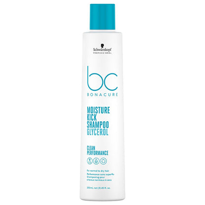 Bonacure Moisturizing Shampoo for Dry, Curly Hair - Sulfate-Free, Vegan, 8.45 fl oz
