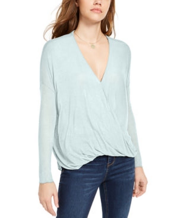 Polly &amp; Esther Juniors Surplice-Neck Top