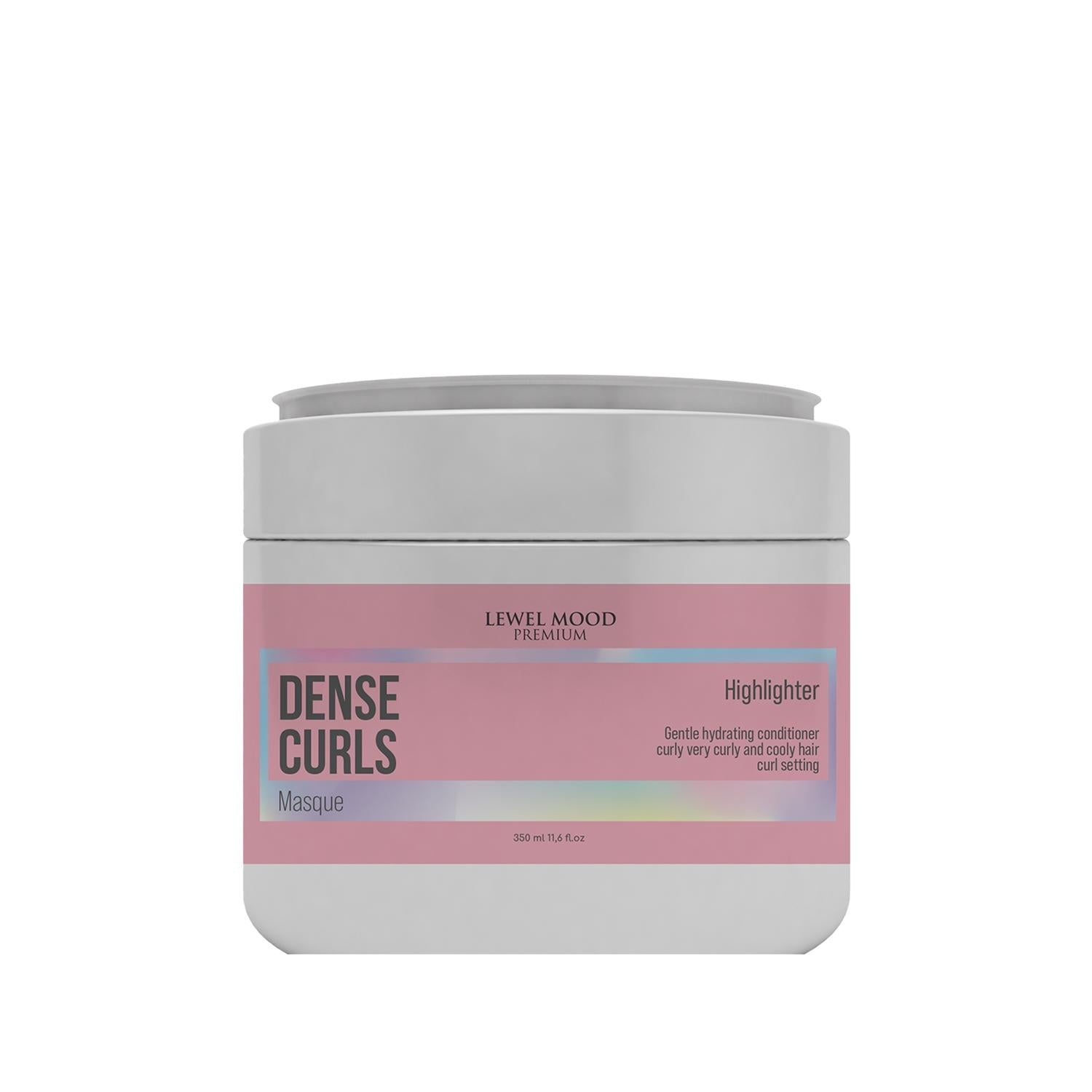 Lewel Mood Premium Dense Curls Hair Care Mask for Curly &amp; Wavy Hair - 11.83 fl oz - Intense Hydration &amp; Nourishment