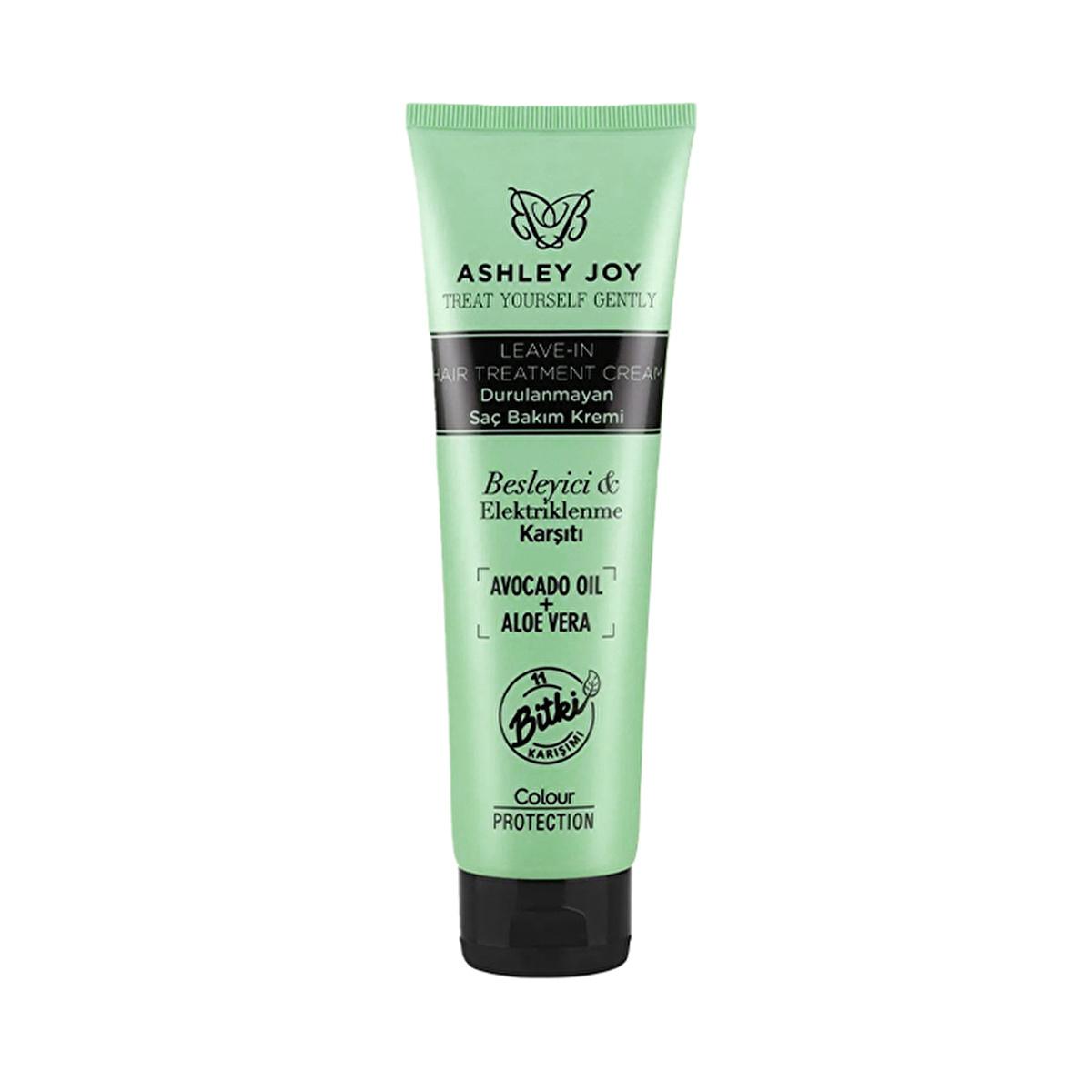 Ashley Joy Leave-In Hair Conditioner: Moisturizing Cream for Frizz Control &amp; Color Protection with Avocado Oil &amp; Aloe Vera - 150ml