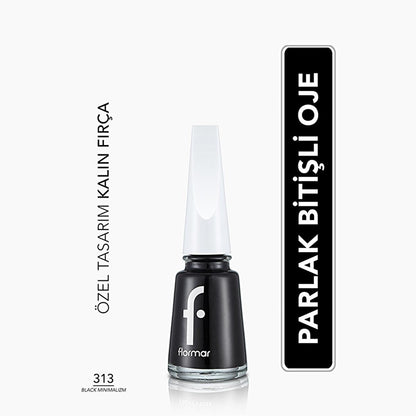 Flormar Nail Enamel: High Pigment, Long Lasting, Chip Resistant Nail Polish - Intense Color, Glossy Finish for Stunning Nails