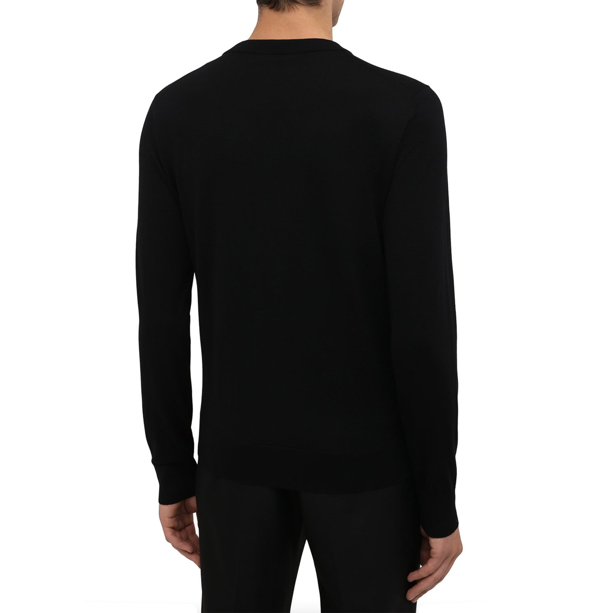 Dolce &amp; Gabbana Logo Embroidered Wool Sweater