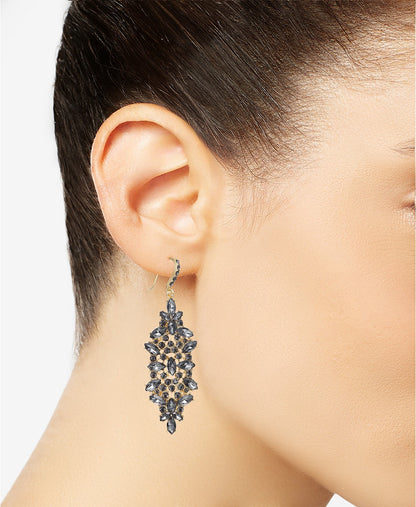I.n.c. Day &amp; Night Gold-Tone 2-Pc. Set Multi-Stone Cluster Drop Earrings