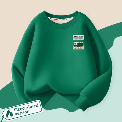 Junior and teen one-piece fleece hoodie