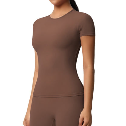 Sanded Tight-Fit Short Sleeve T-Shirt