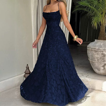 Elegant One-Shoulder Chiffon Dress