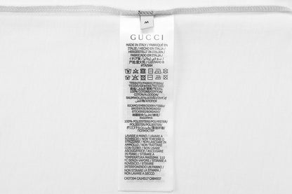 Gucci T-Shirt White Crew Neck Logo Tee – Luxury Cotton Comfort