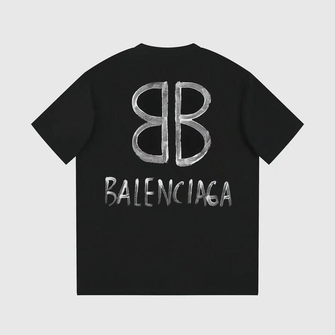 Balenciaga Black T-Shirt Without Collar