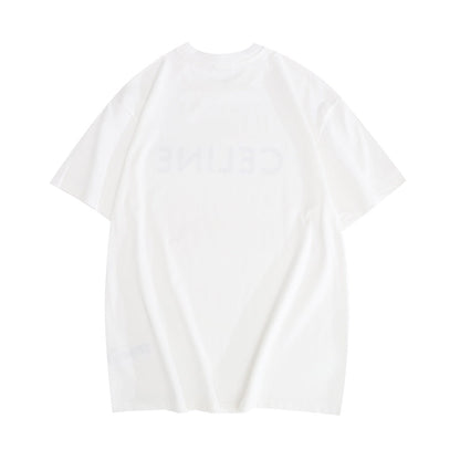 CELINE Paris Loose T-Shirt in Cotton Jersey