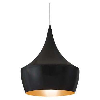 Zuo Copper Ceiling Lamp in Matte Black Finish