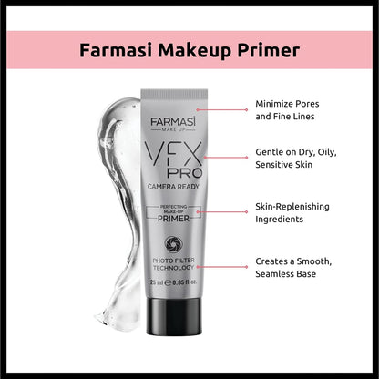 Farmasi VFX PRO Camera-Ready Primer Face Makeup, Advanced Pore Minimizer