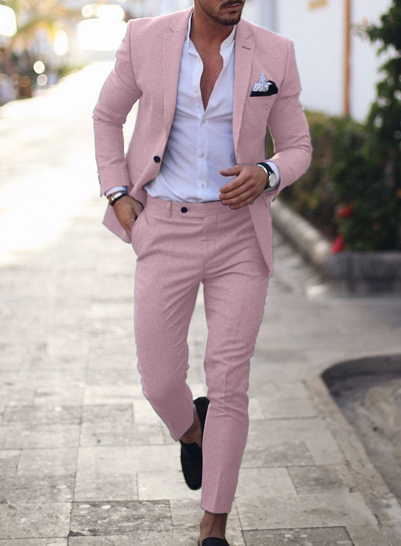 Digital Print Slim Fit Suit Set