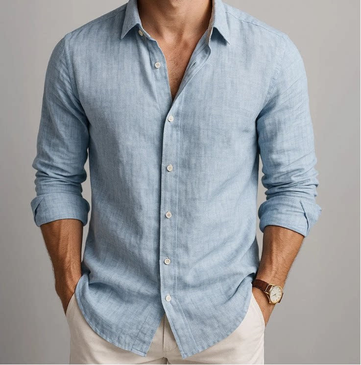 Mens Casual Long Sleeve Shirt