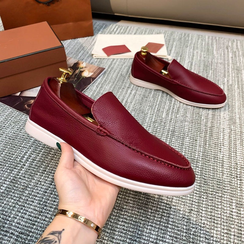 Men Slip On Loafers Breathable Flat Shoes
