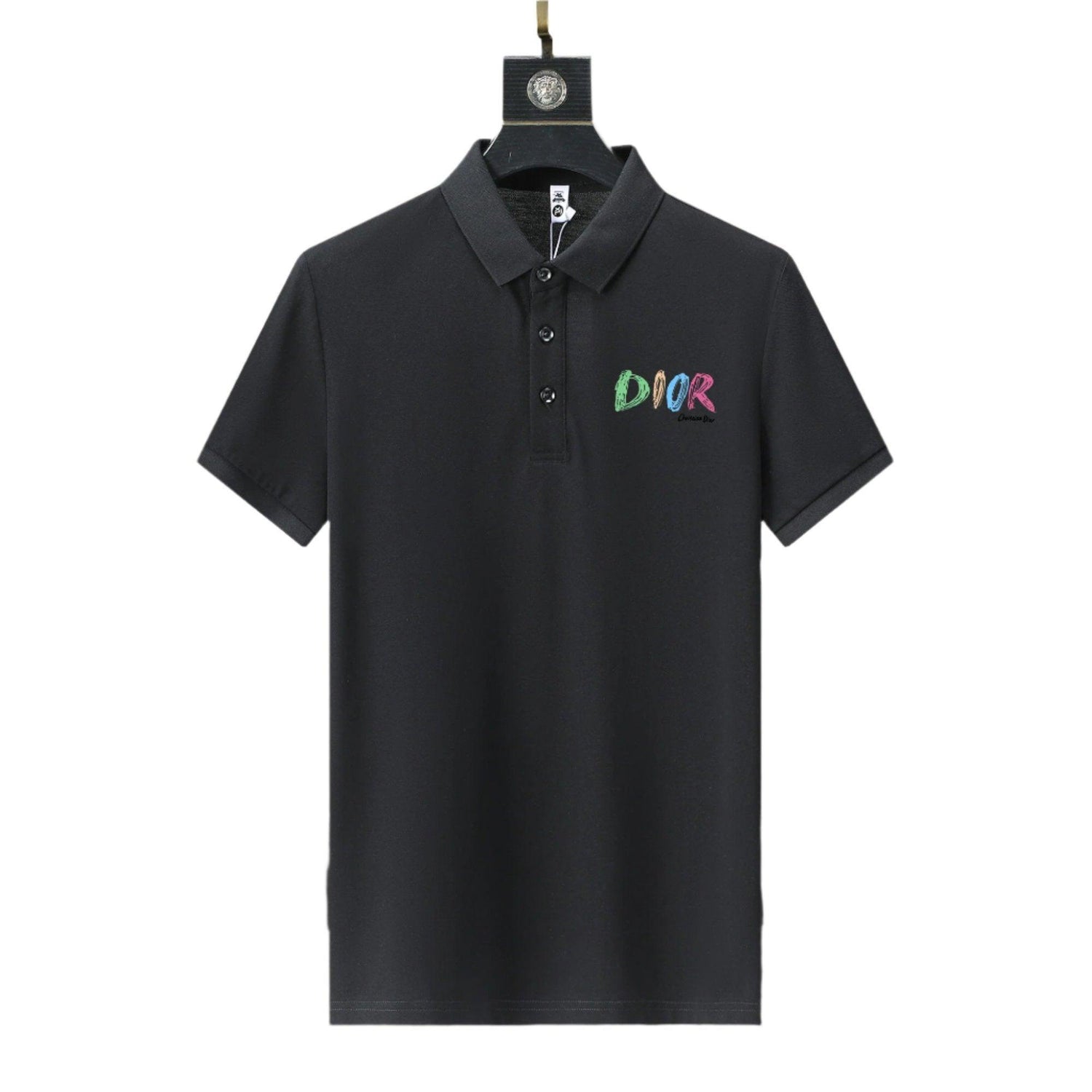 Dior Black T-Shirt With Collar