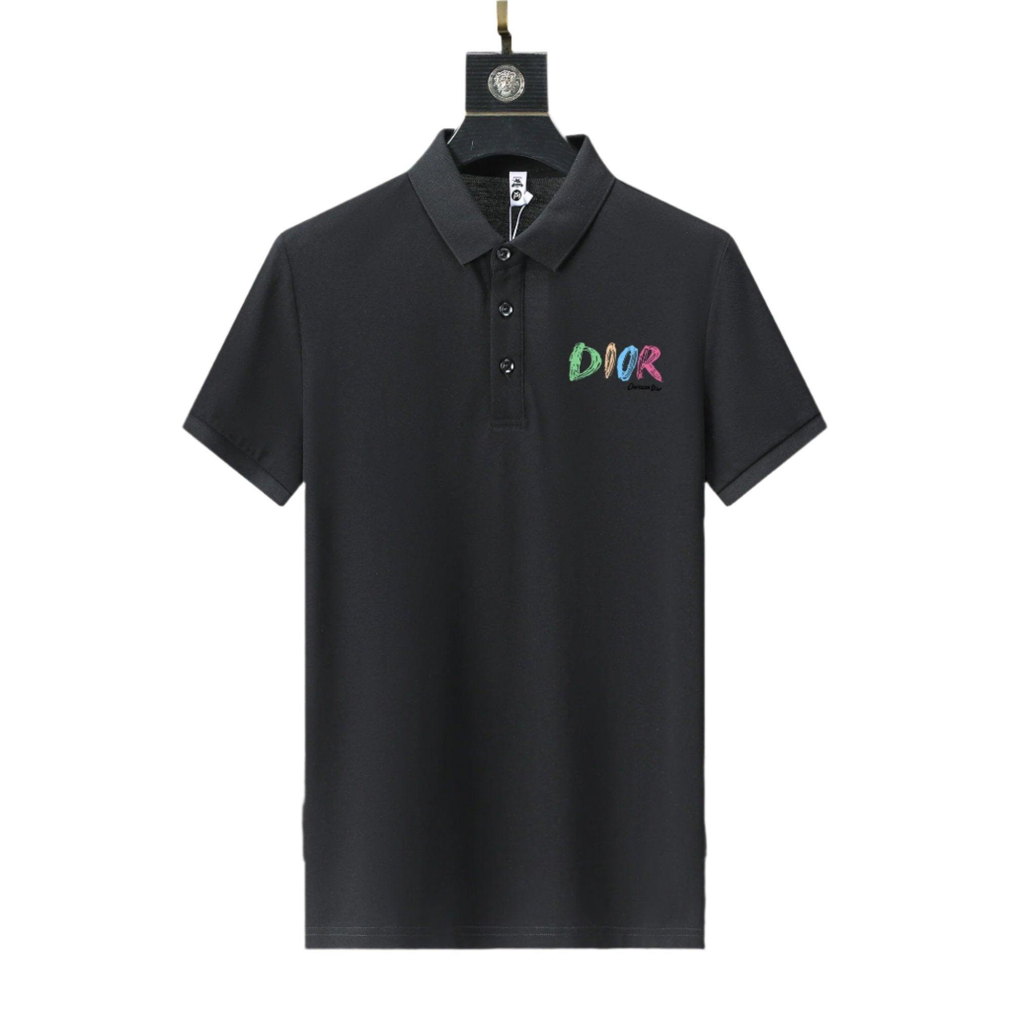 Dior Black T-Shirt With Collar