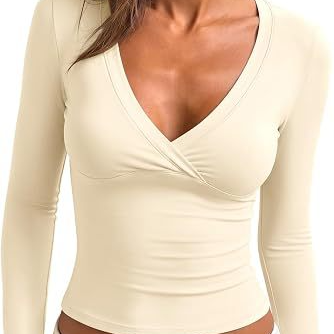 Womens V-Neck Slim Fit Shirt