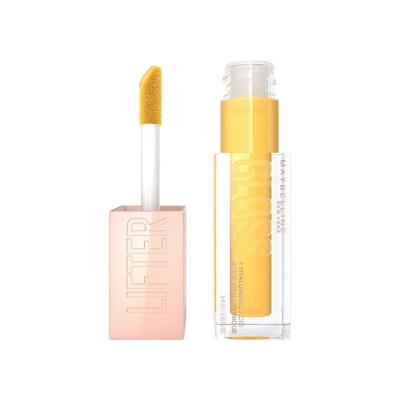 Maybelline Lifter Gloss Honey: Hydrating Honey-Toned Lip Gloss for Natural Shine &amp; Plump Lips - Non-Sticky Hyaluronic Acid Formula