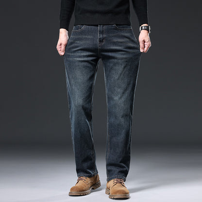 Straight Leg Denim Pants for Men
