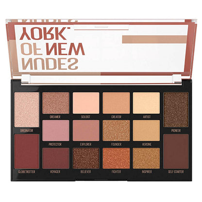 Maybelline New York Nudes of New York Eyeshadow Palette - 16 Neutral Shades, High Pigmentation, Smooth Application