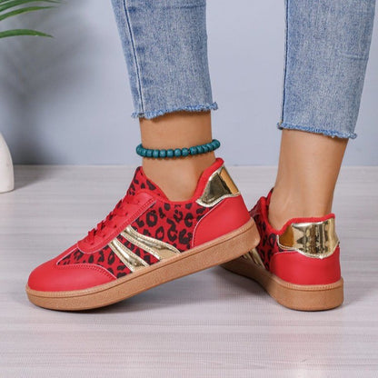 Casual Leopard Print Sports Women Shoes