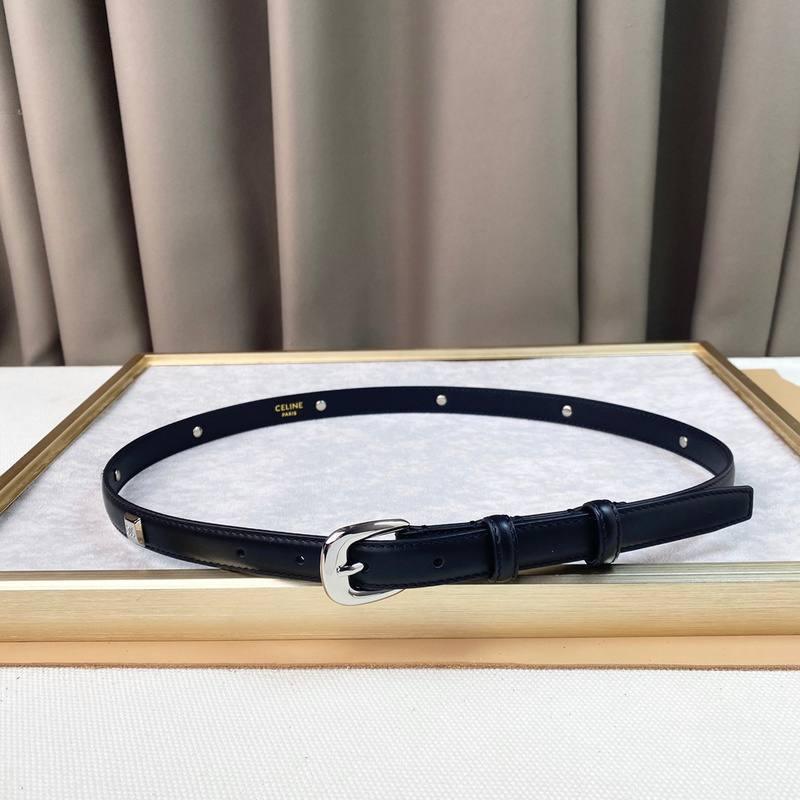 Celine Women Silver Buckle Belt &