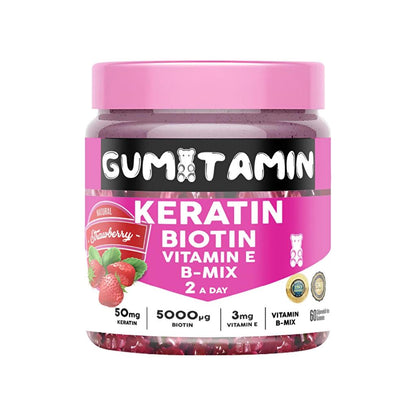 Gumitamin Keratin Hair &amp; Nail Vitamin Gummies 60 Count