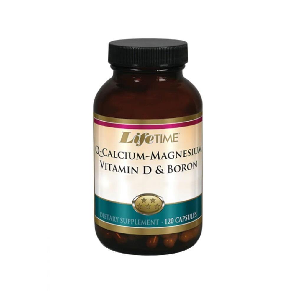 Life Time Q-Calcium Magnesium with Vitamin D &amp; Boron - 120 Capsules