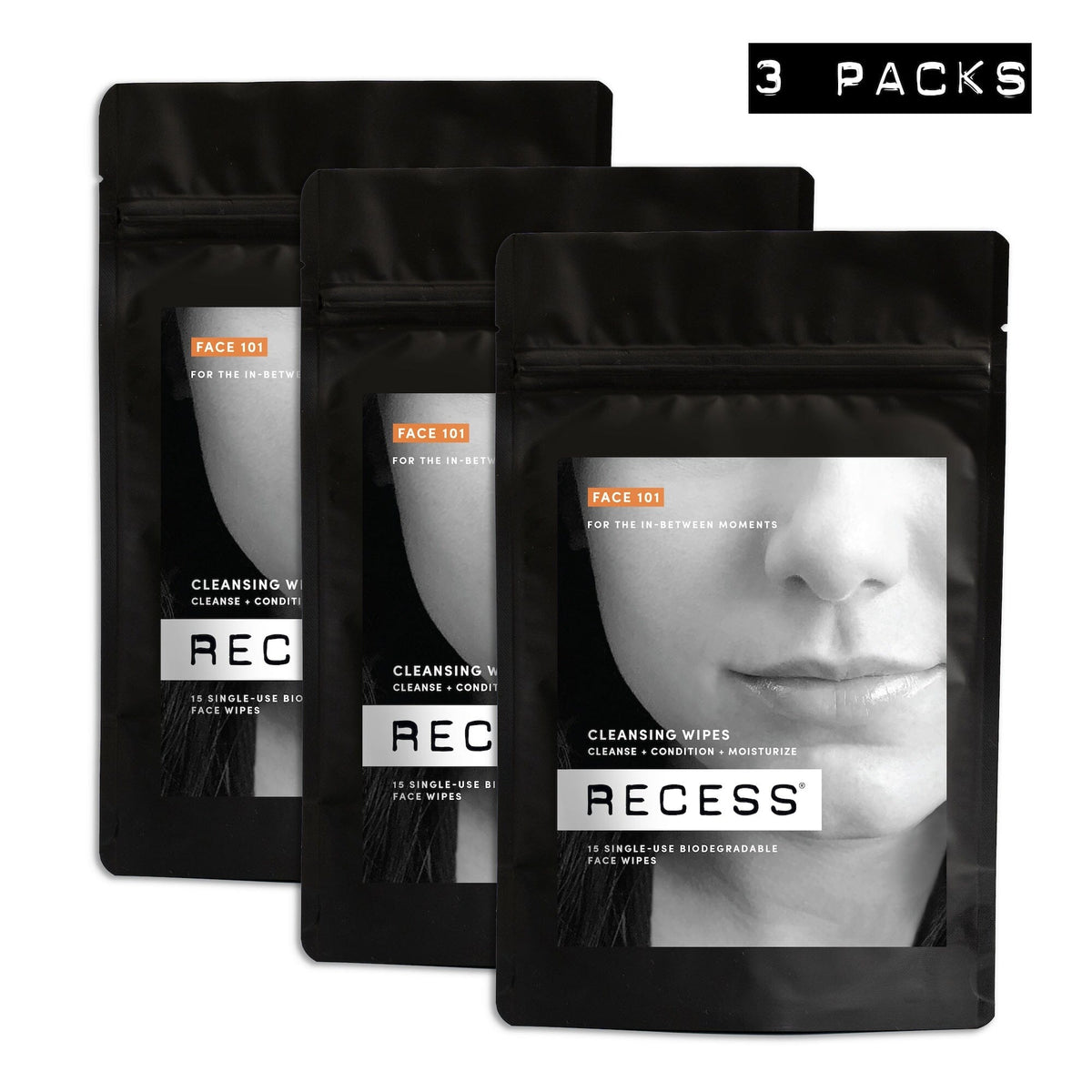 FACE 101: Cleansing Wipes (Pack of 15)