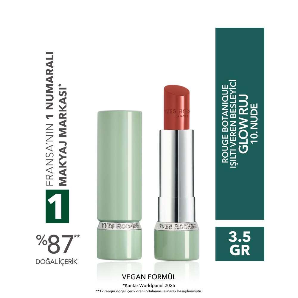 Rouge Botanique Glow Lipstick in 10 Nude - 3.5g