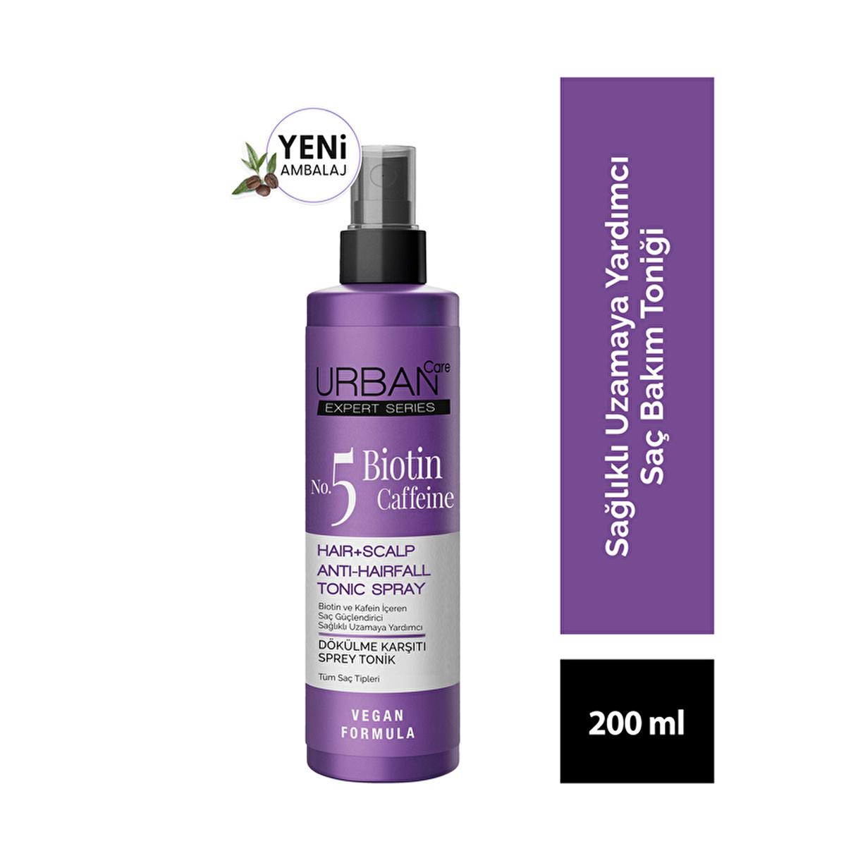 Urban Care Expert Biotin Caffeine Hair Care Set - Anti-Hair Loss Shampoo &amp; Tonic for Stronger Hair Growth, Vegan &amp; Cruelty-Free
