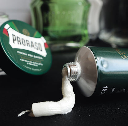 Proraso Green Tea &amp; Oat Extract Shaving Cream for Sensitive Skin - 300ml