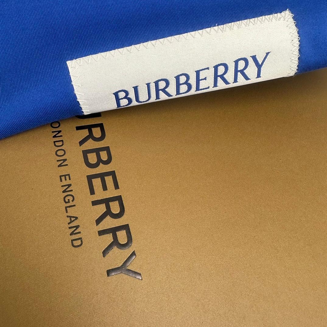 Burberry Blue T-Shirt Without Collar