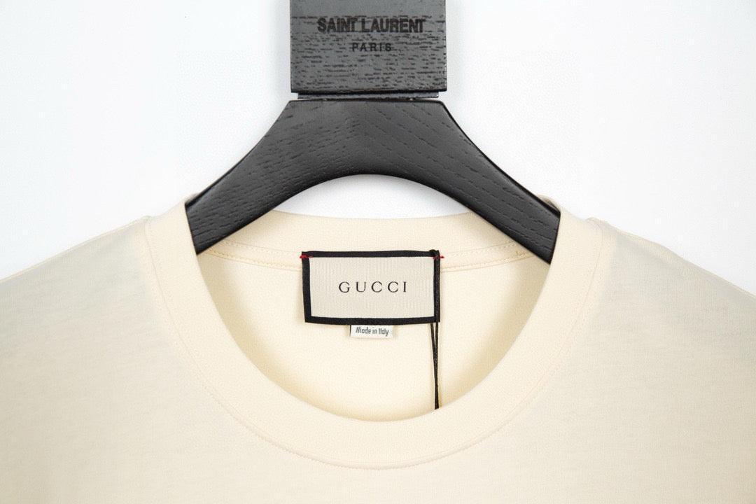 Gucci T-Shirt Beige Crew Neck - Luxury Cotton Essential
