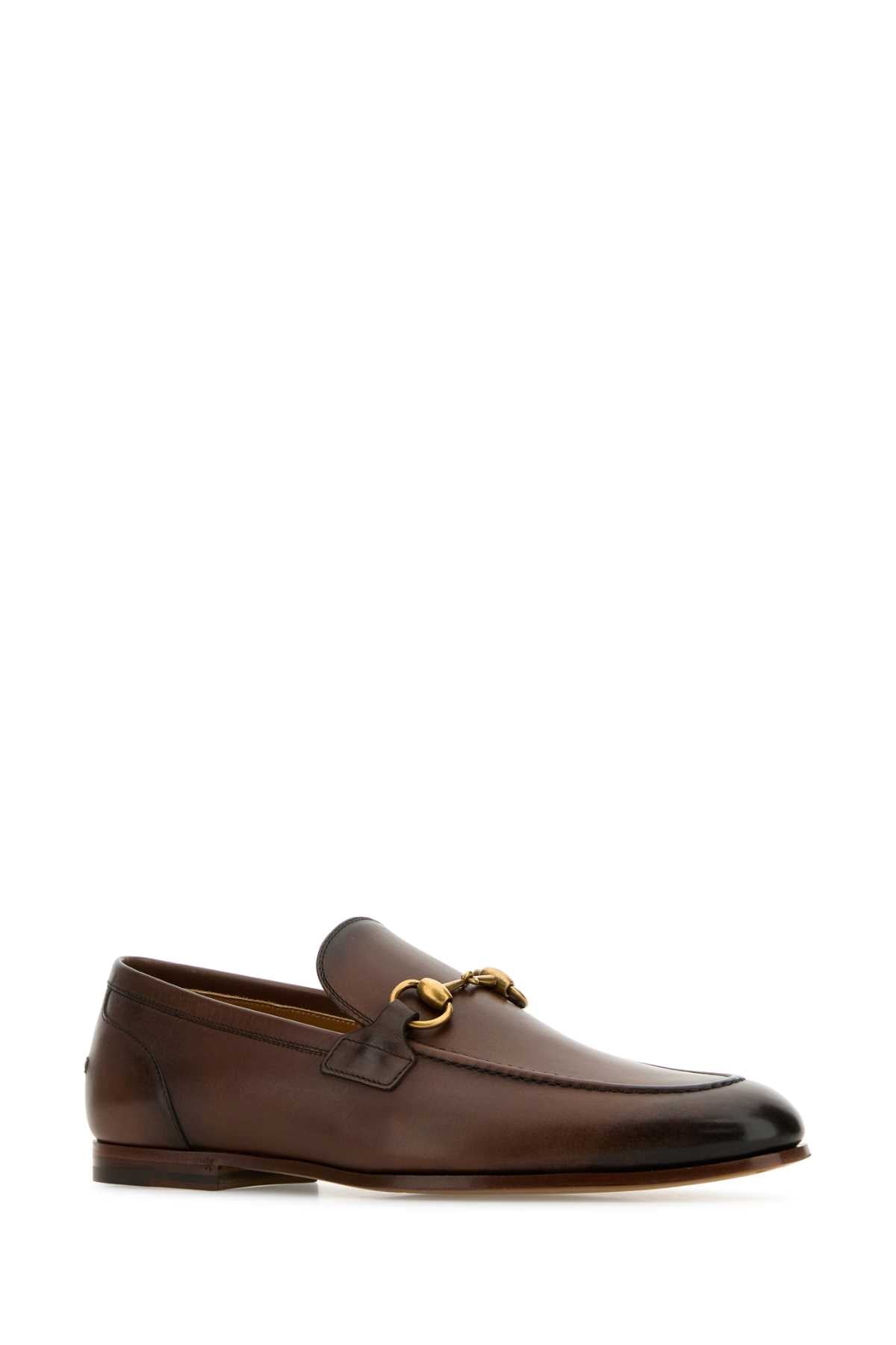 GUCCI Two-Tone Leather Loafers for Men