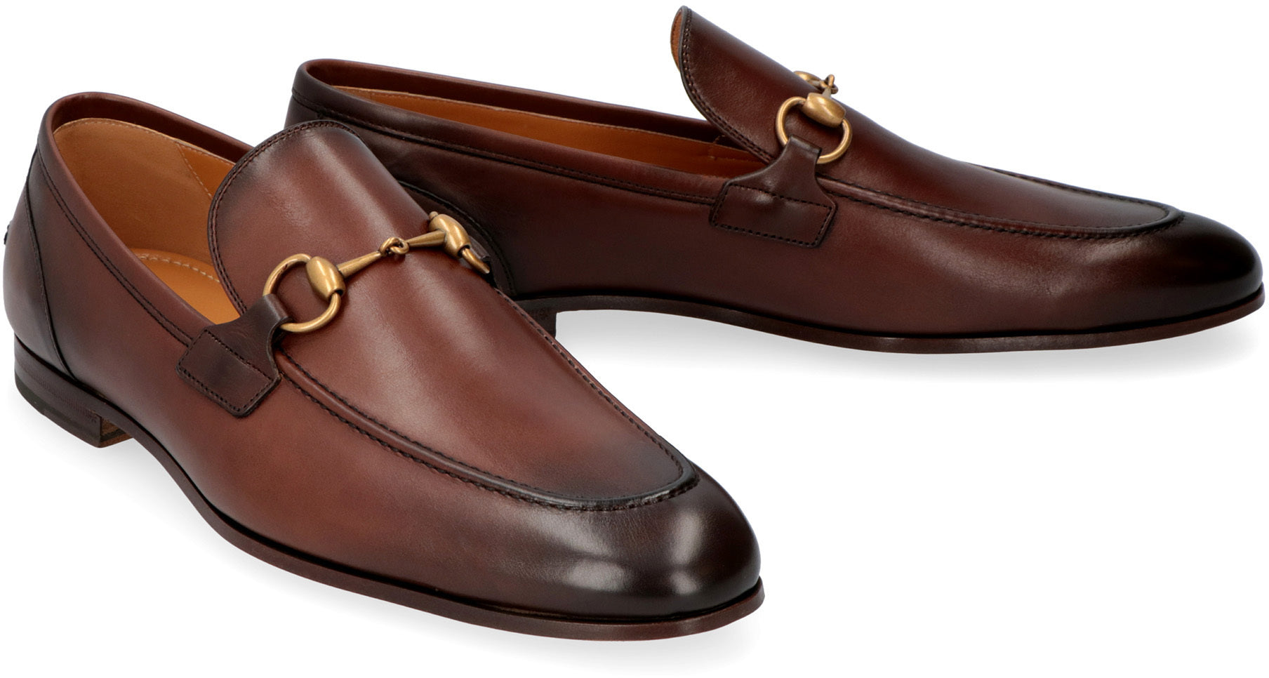 GUCCI Two-Tone Leather Loafers for Men