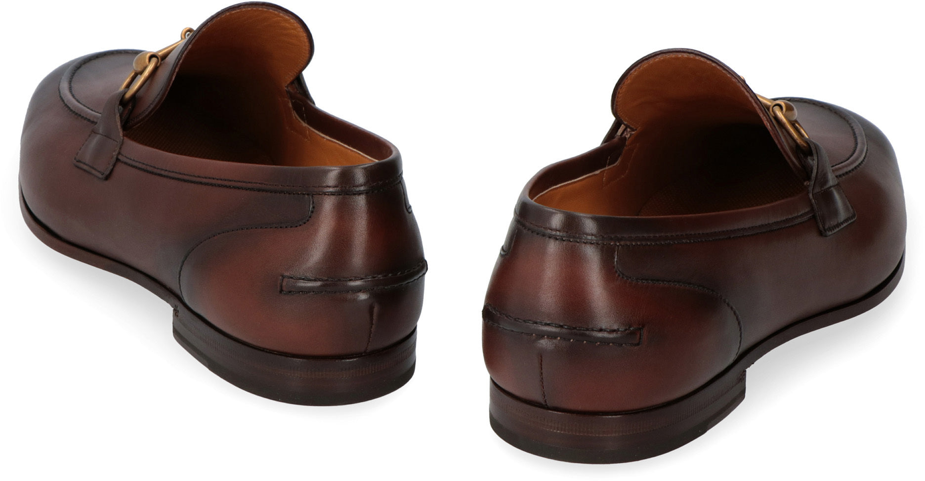 GUCCI Two-Tone Leather Loafers for Men