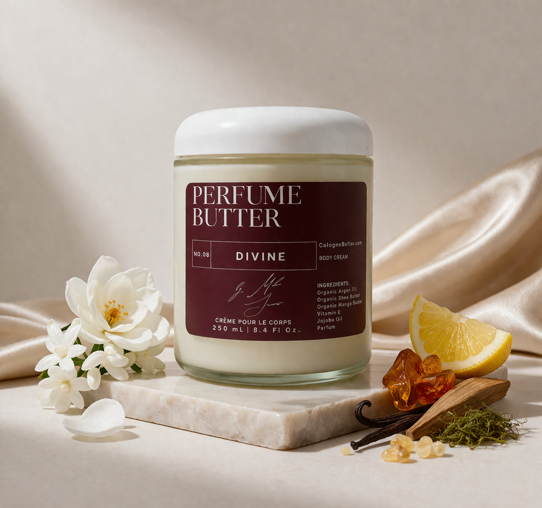 DIVINE – The Luxury Body Butter Perfume | Radiant Citrus, Floral &amp; Warm Vanilla Scent | Elegant Fragrance for Women &amp; Men | Perfume Butter