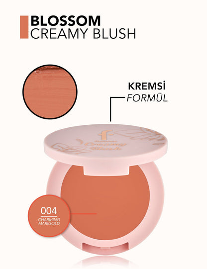 Flormar Blossom Long-Wear Cream Blush with Natural Finish