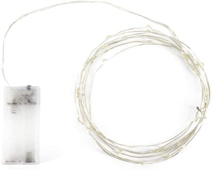 Tiny Lites Battery Operated Silver Wire Indoor LED Cool White 2 Pack