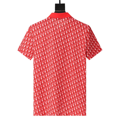 Dior Red T-Shirt With Collar