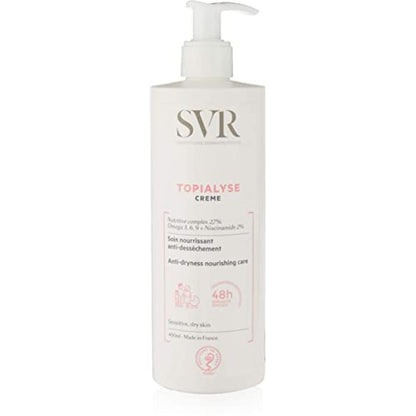 SVR Topialyse Moisturizing Cream - 400ml - Hydrating Cream for Dry Skin Relief, Non-Greasy Moisturizer