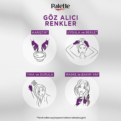 Palette Hair Dye - Intense Color, Nourishing, 8-0 Dark Blonde