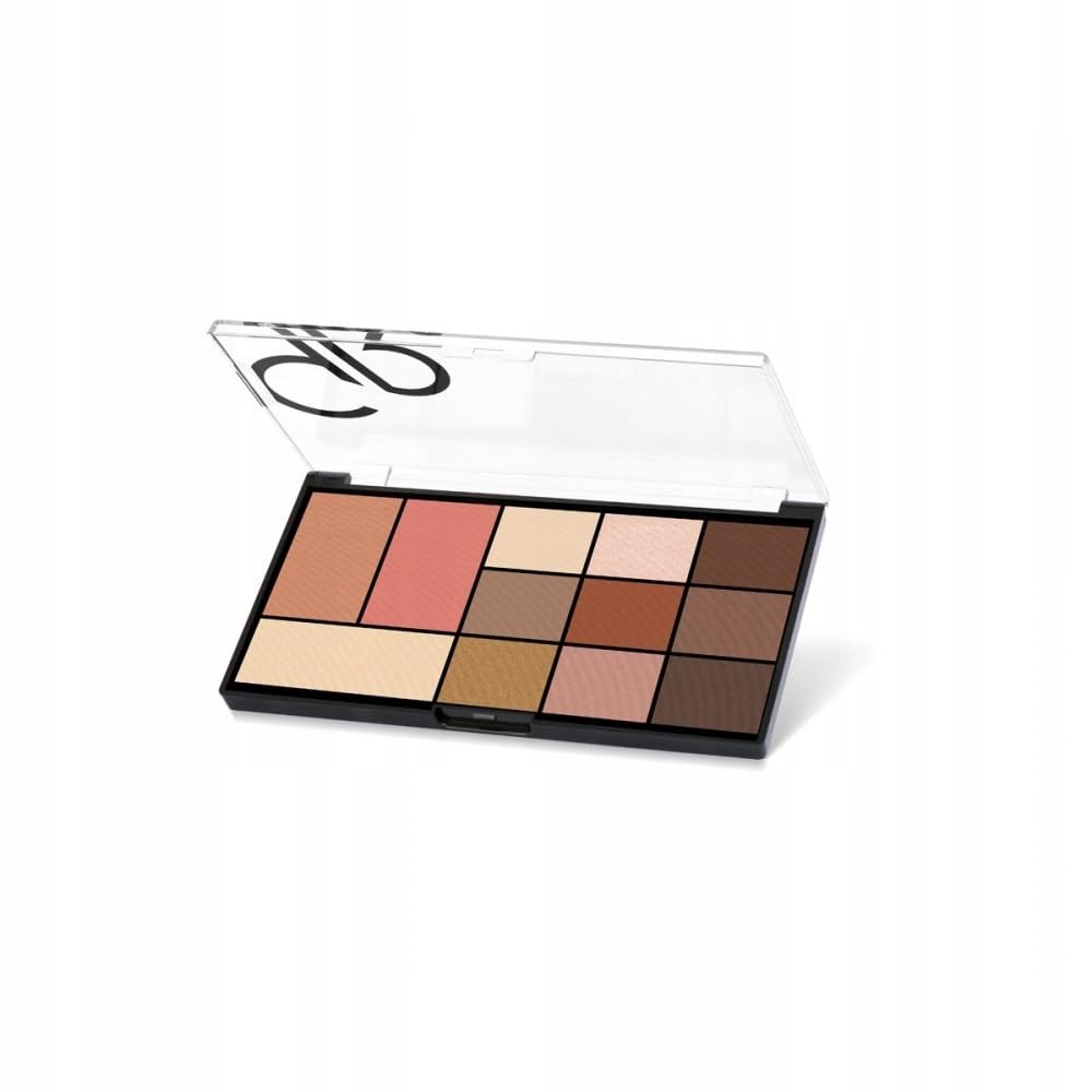 Golden Rose City Style Face &amp; Eye Palette 01 - Warm Nude | 12 Shades