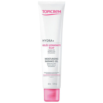 Topicrem Hydra Radiance Gel - 24 Hour Moisturizing Gel Cream for Dry Skin, Non-Greasy, Topicrem Hydra Radiance Gel