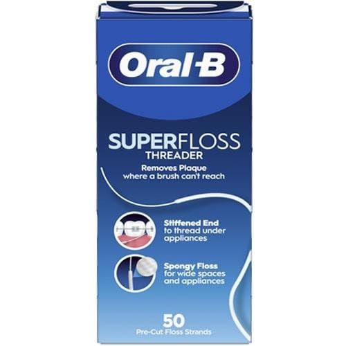 Oral-B Superfloss Dental Floss - Ideal for Braces &amp; Implants