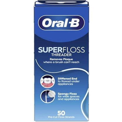 Oral-B Superfloss Dental Floss - Ideal for Braces &amp; Implants