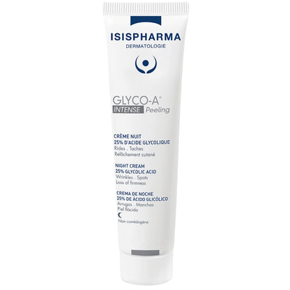 Isis Pharma Glyco-A 25% Glycolic Acid Anti-Aging Night Cream for Smoother Skin - 1.01 fl oz